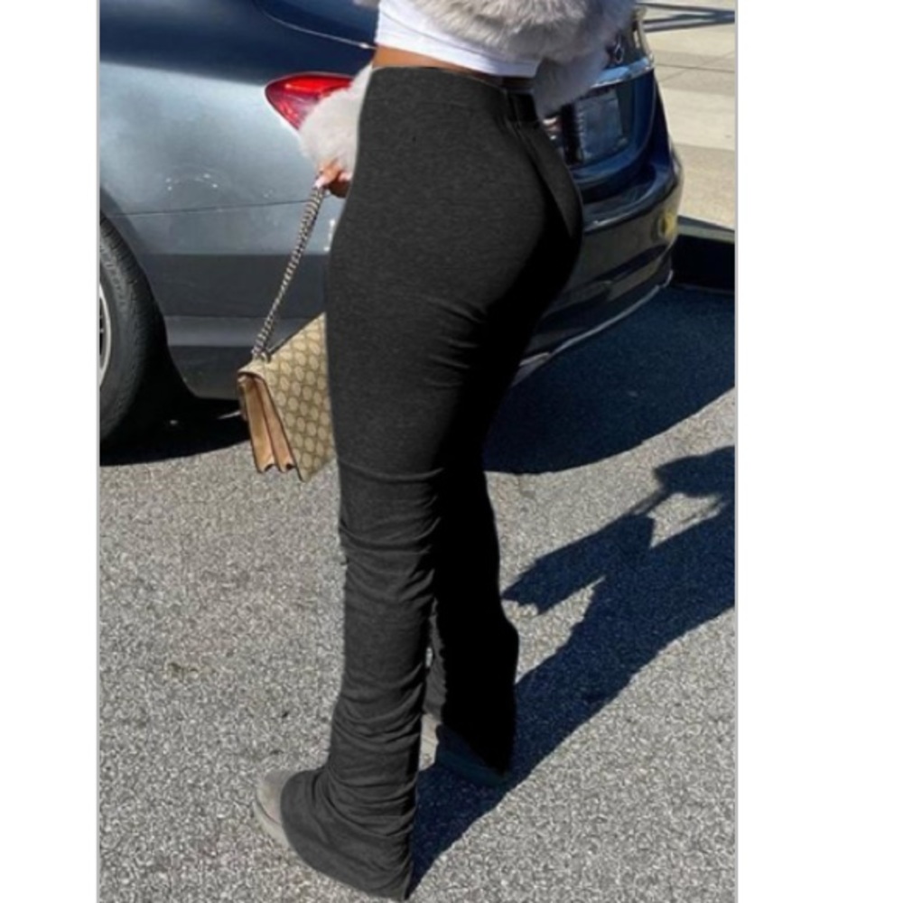 Black Stack Pants
